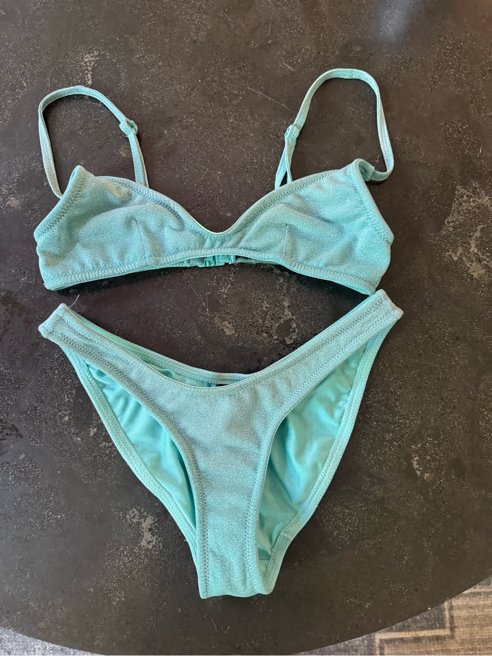 triangl swimwear aqua/turquoise triangle bikini